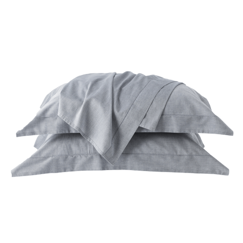 Jogo de Cama 200 Fios Tinto Chambret Kacyumara Chumbo King 280x250cm