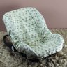Capa de Bebê Conforto 100% Algodão - Losango Verde - 1
