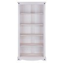 Ver imagem 2 de Estante de Madeira Maciça com 5 Nichos Branco Lavado