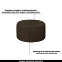 Ver imagem 4 de Conjunto Decorativo Sofá 288cm e Poltrona Clarke com Puff Round Veludo Marrom - Gran Belo