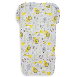 Capa de Carrinho Bebê 100% Algodão - Safari Amarelo - 1