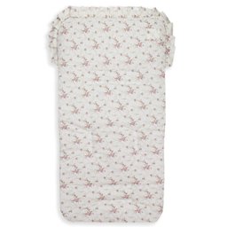 Capa de Carrinho Bebê 100% Algodão - Floral Ferrugem - 1