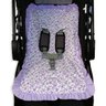 Capa de Carrinho Bebê 100% Algodão - Floral Lilás - 1