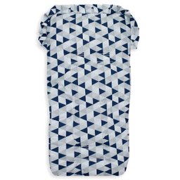 Capa de Carrinho Bebê 100% Algodão - Losango Azul Marinho - 1