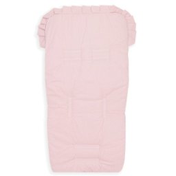Capa de Carrinho Bebê 100% Algodão - Poá Rosa - 1