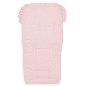 Capa de Carrinho Bebê 100% Algodão - Poá Rosa