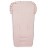 Capa de Carrinho Bebê 100% Algodão - Rosa e Branco - 1