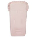 Ver imagem 1 de Capa de Carrinho Bebê 100% Algodão - Rosa e Branco