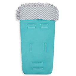 Capa de Carrinho Bebê 100% Algodão - Chevron Tiffany - 1