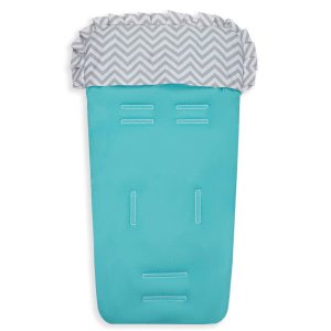 Capa de Carrinho Bebê 100% Algodão - Chevron Tiffany