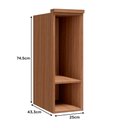 Ver imagem 6 de Guarda Roupa Aéreo Modulado 2 Nicho Setiba 250mm Rimo Freijó Ii - 100% Mdf Móveis Rimo