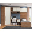 Ver imagem 2 de Guarda Roupa Aéreo Modulado 2 Nicho Setiba 250mm Rimo Freijó Ii - 100% Mdf Móveis Rimo