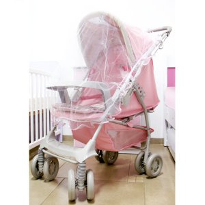 Mosquiteiro Para Carrinho de Bebê Nanna Baby - Rosa