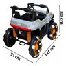 Carro Elétrico Utv 12v Infantil Buggy Quadriciclo Controle Bluetooth Usb Brinqway Bw-277 Som Luzes C - 2
