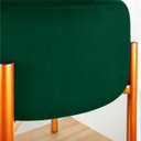 Ver imagem 5 de Kit 4 Puffs Iron Suede Base Metálica Cobre - Verde