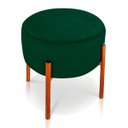Ver imagem 3 de Kit 4 Puffs Iron Suede Base Metálica Cobre - Verde