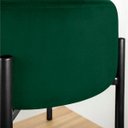 Ver imagem 5 de Kit 4 Puffs Iron Suede Base Metálica Preto - Verde