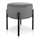 Ver imagem 4 de Kit 4 Puffs Iron Suede Base Metálica Preto - Grafite