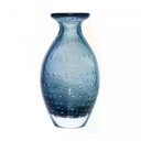 Ver imagem 2 de Vaso de Vidro Italy Azul com Circulos 20cm Wolff