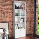 Ver imagem 4 de Estante Livreiro 4 Prateleiras 180x60 B37 Branco Novam