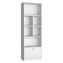 Ver imagem 1 de Estante Livreiro 4 Prateleiras 180x60 B37 Branco Novam