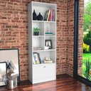 Ver imagem 5 de Estante Livreiro 4 Prateleiras 180x60 B37 Branco Novam