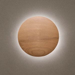 Arandela Eclipse Grande Castanho Madelustre