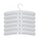 Ver imagem 1 de Kit Cabide 100% Algodão para Roupinha de Bebê Branco Piquet - 12 Unidades