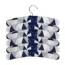 Kit Cabide 100% Algodão para Roupinha de Bebê Losango Marinho - 12 Unidades - 1