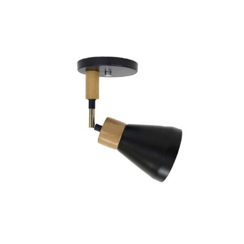 Spot Bruna 1 Lâmpada Direcionável Castanho Preto Madelustre