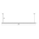Ver imagem 2 de Luminária Led Linear Pendente Perfil 35x35mm 1 Metro 24w - Branco - 2700k
