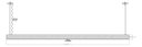 Ver imagem 2 de Luminária Led Linear Pendente Perfil 35x35mm 1 Metro 24w - Branco - 2700k