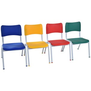 Cadeira Infantil Escolar Infantil Polipropileno Azul