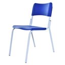 Ver imagem 2 de Cadeira Infantil Escolar Infantil Polipropileno Azul