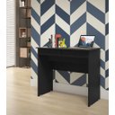 Ver imagem 1 de Escrivaninha 2 Gavetas Preto – Ej Móveis