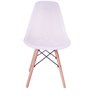 Kit 4 Cadeiras Design Charles Eames Eiffel Furadinha Cor: Branca - 2