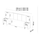 Ver imagem 4 de Cabeceira Cama Box Madeirado Casal Tulipa C/ 2 Gavetas Branco - Demóbile