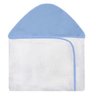 Toalha Estampada com Capuz para Bebê 100 Algodão - Azul - 1