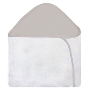 Toalha Estampada com Capuz para Bebê 100 Algodão - Nude