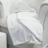 Toalha Estampada com Capuz para Bebê 100 Algodão - Chevron Cinza - 2