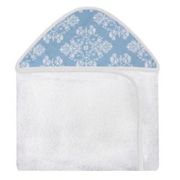 Toalha Estampada com Capuz para Bebê 100 Algodão - Provençal Azul - 1