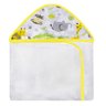 Toalha Estampada com Capuz para Bebê 100 Algodão - Safari Amarelo - 1