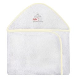 Toalha Bordada com Capuz para Bebê 100 Algodão - Gaiola Ferrugem - 1