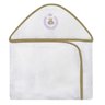 Toalha Bordada com Capuz para Bebê 100 Algodão - Thed Lilás - 1