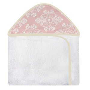 Toalha Estampada com Capuz para Bebê 100 Algodão - Provençal Rosê