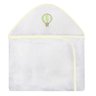 Toalha Bordada com Capuz para Bebê 100 Algodão - Balão Verde - 1