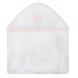 Toalha Bordada com Capuz para Bebê 100 Algodão - Ursa Realeza Floral - 1