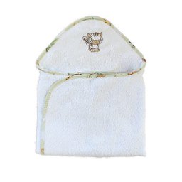 Toalha Bordada com Capuz para Bebê 100 Algodão - Floresta Tigre - 1