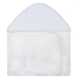 Toalha Estampada com Capuz para Bebê 100 Algodão - Piquet Branco - 1