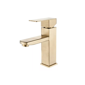 Torneira Lavabo Monocomando Banheiro Dourada Misturador S304 - Brinovar